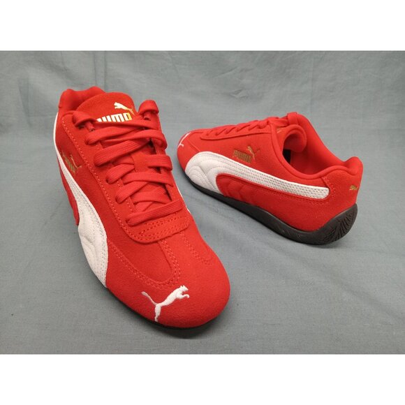 Puma Speedcat Jr Lace Up Sneakers Red White Size 5 NEW NO BOX! - Picture 1 of 11